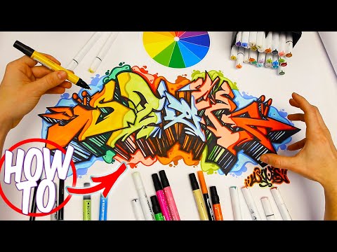 How To Draw Graffiti Colors Tutorial