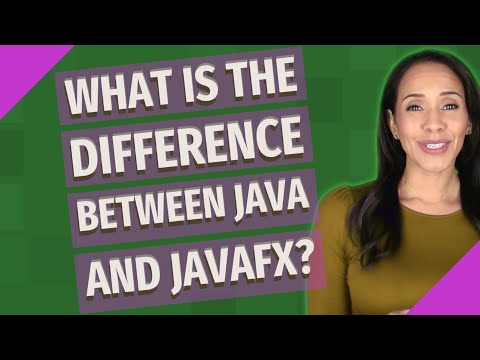 What is the difference between Java and JavaFX?