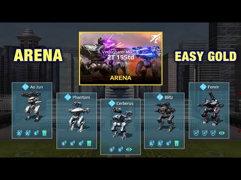 War Robots: ARENA Ao Jun,Blitz, Cerberus, Phantom, Fenrir Gameplay