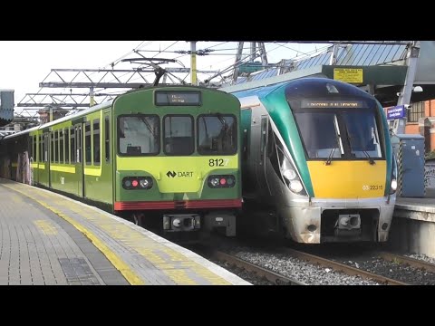 Irish Rail 22000 and 8100 Class Trains - Connolly Station, Dublin