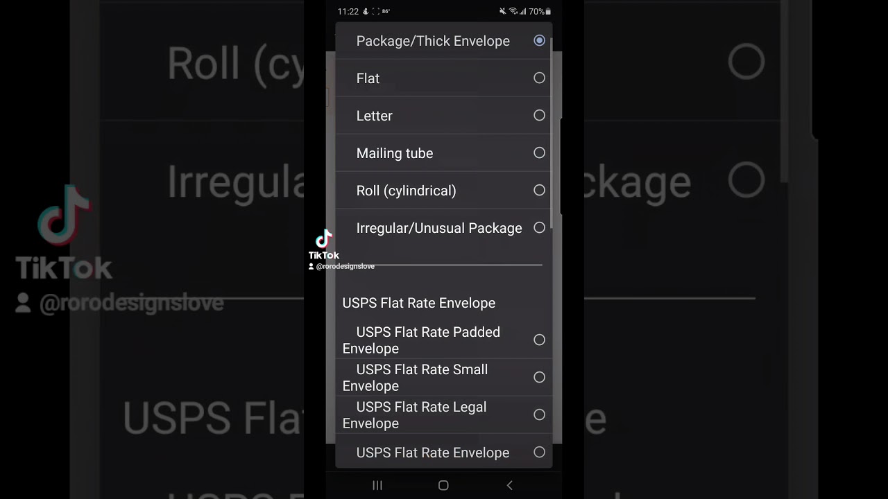 How to create a tracked stamp label on Etsy