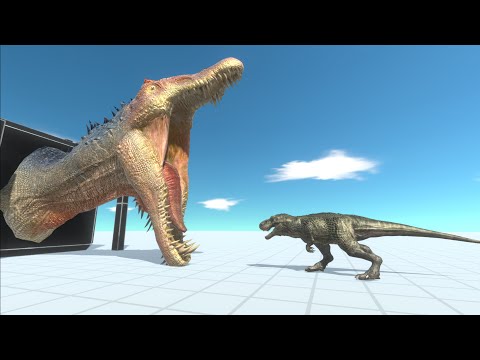 GIANT SPINOSAURUS HEAD vs EVERY UNIT - Animal Revolt Battle Simulator