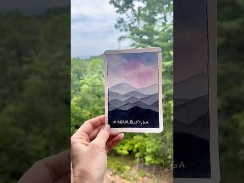 Easy mountain postcard