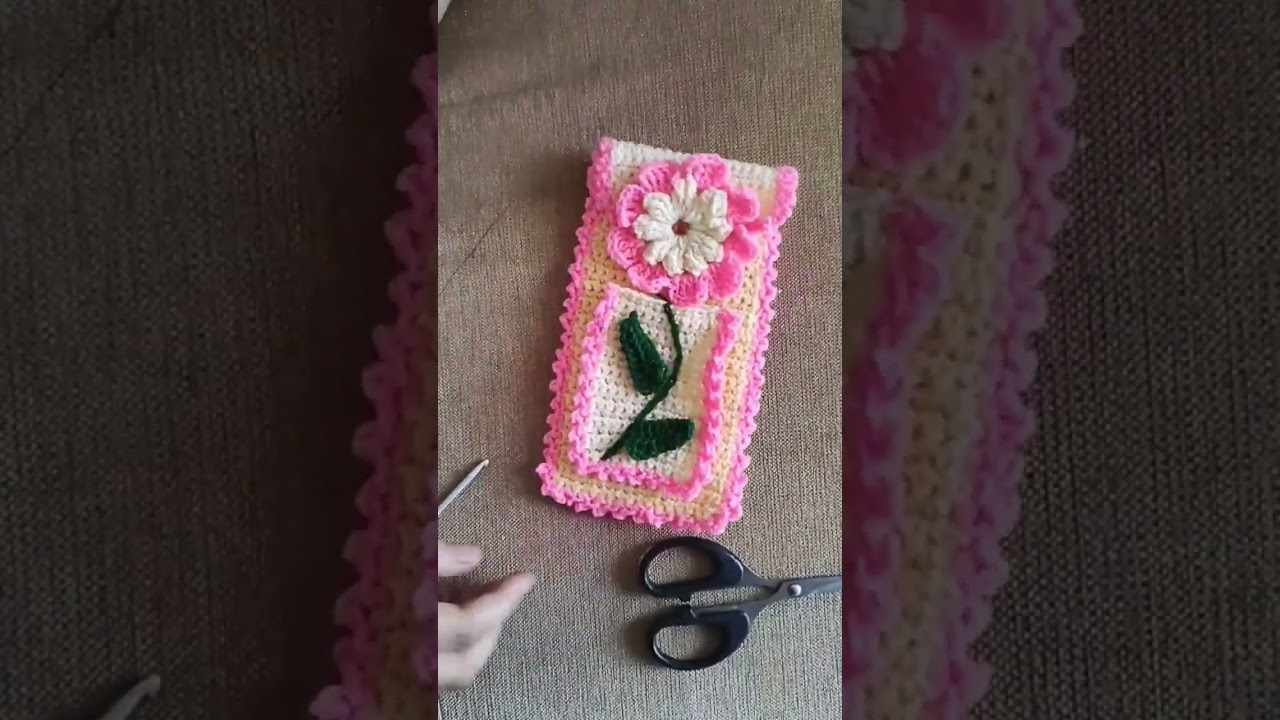 crochet mobile cover