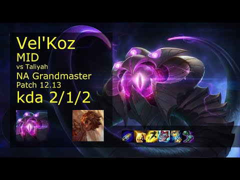 Rank 5 NA Vel'Koz Mid: Vel'Koz vs Taliyah