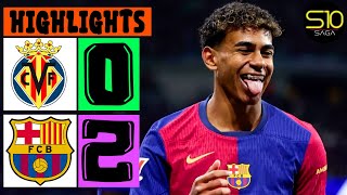 Download lagu Villarreal vs Barcelona 0-2🔥Laliga EA Sports | All Goals and Highlights Football mp3