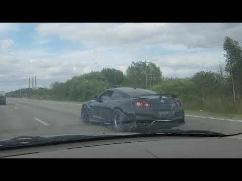 FBO Charger Hellcat vs Big Turbo R35 Nissan GTR / Insane 1450whp GTR