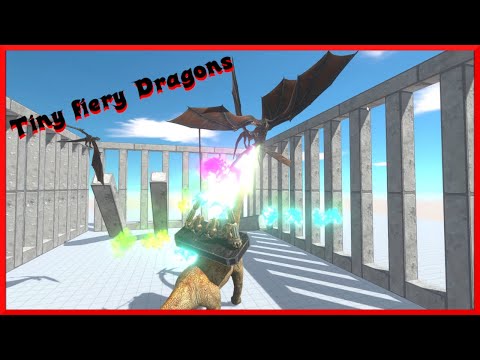 Tiny Fiery Dragons | New Update | Animal Revolt Battle Simulator ARBS
