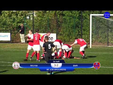 Beslissend doelpunt RKVVM-BMR 30-09-2018