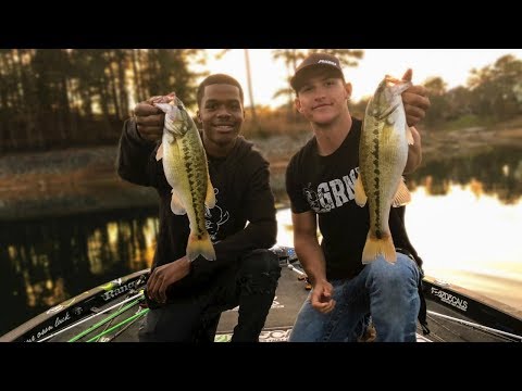 Bass Fishing In 50ft Of Water W/ @KickinTheirBASSTV