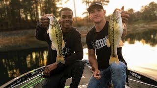 Bass Fishing In 50ft Of Water W/ @KickinTheirBASSTV