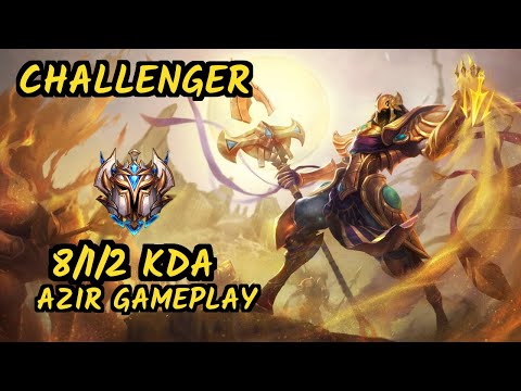 G2H Xico (AZIR) - 8/1/2 KDA CHALLENGER GAMEPLAY - EUW