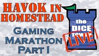 HAVOK in Homestead Gaming Marathon, Part I (Dark Moon, Time&#39;s Up, Ave Caesar, Bang: the Dice Game)