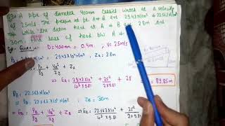 22) NUMERICALS on Bernoulli's Equation ~ Hindi || Basic Concepts - F.M