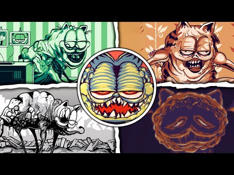 FNF Gorefield All Phases - (FNF Garfield Gameboy'd)