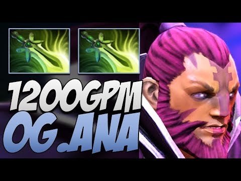 OG.Ana Anti-Mage - 1200 GPM | Dota Gameplay