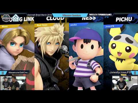 Gwinnett Brawl March 2019 -Masamune/SaltOne  VS Jonestly/JoseJFB - Doubles Winners Quarters