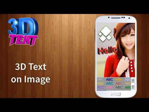 3D Text On Photos Video