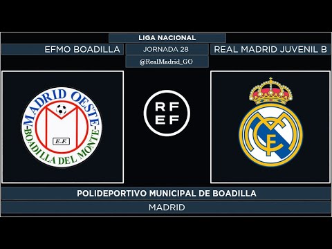 EFMO Boadilla - Real Madrid Juvenil B | Liga Nacional 2021/22 | Jornada 28
