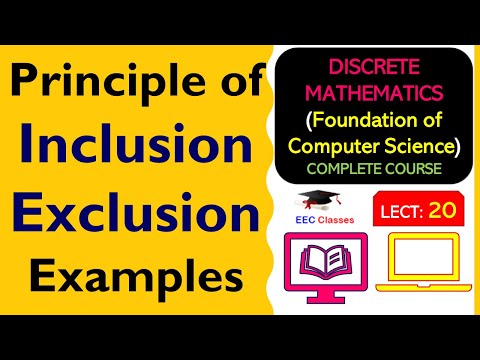 L20: Principle of Inclusion Exclusion | Examples | Discrete Mathematics Lectures in Hindi