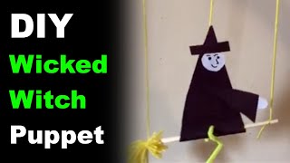 DIY Wicked Witch Puppet