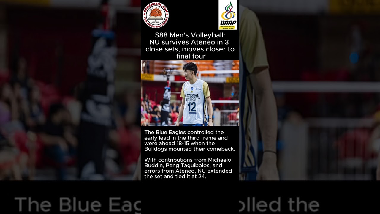 UAAP Men's Volleyball: NU takes down Ateneo