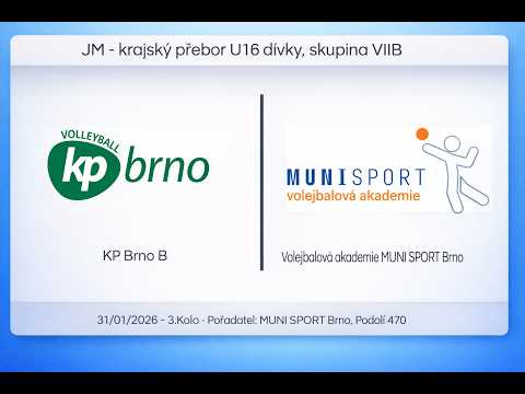 JM-U16Z: Královo Pole Brno B x Volejbalová akademie MUNI SPORT Brno