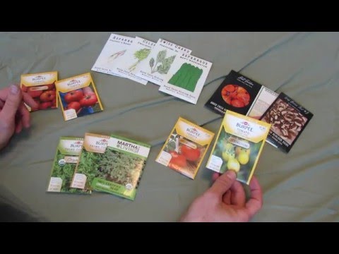Types of garden vegetable seeds