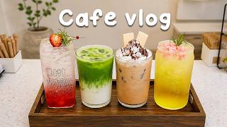 POV: 여유로운 오후, 카페에서 음료를 만드는 하루🤍카페브이로그/Cafe Vlog/ASMR/Tasty Coffee