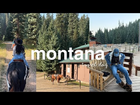 Montana Vlog | levi's brand trip, yellowstone, memories with friends, hikes n' horseback riding
