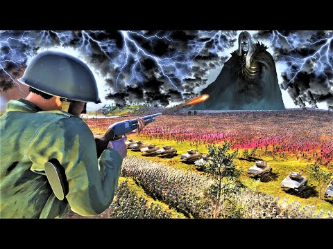 U.S Military Base is Attacked by Dark Lord's Army - Ultimate Epic Battle Simulator UEBS 2