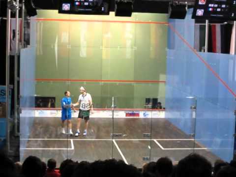Squash European Team Championship 2012 - England vs. France Willstrop vs. Gaultier Match Ball