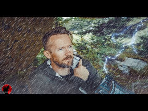 Forced to Take Shelter from a Big Storm - Luckily I was Prepared - Heavy Rain, Wind and Lightning