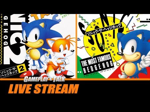 Sonic the Hedgehog 1 and 2 (Sega Genesis) - Full Playthroughs | Gameplay and Talk Live Stream #128