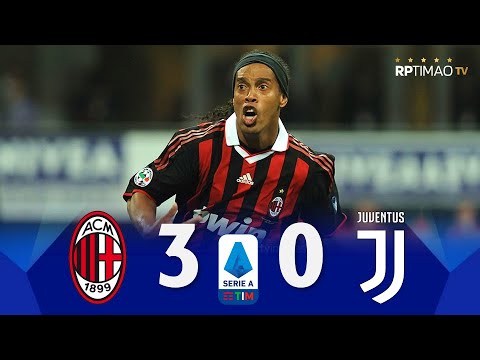 Milan 3 x 0 Juventus (Ronaldinho's show) ● Serie A 2009/10 Extended Goals & Highlights ᴴᴰ