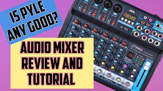 Video thumbnail for Pyle Audio Mixer Review PMXU83BT Tutorial by Preston Kallshian