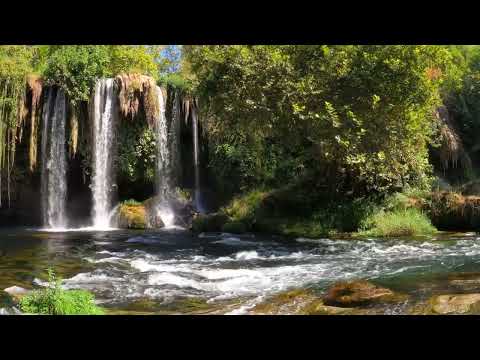 Waterfall with meditation relaxing music