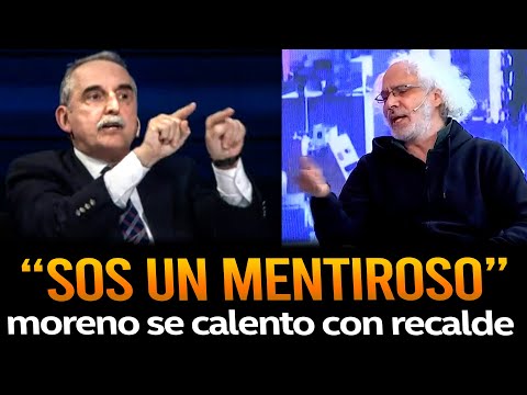 GUILLERMO MORENO no aguanto las mentiras de RECALDE y lo atendió en vivo