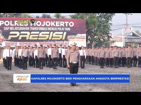 KAPOLRES MOJOKERTO BERI PENGHARGAAN ANGGOTA BERPRESTASI