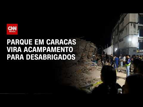 Terremotos na Venezuela: Parque em Caracas vira acampamento para desabrigados | CNN PRIME TIME
