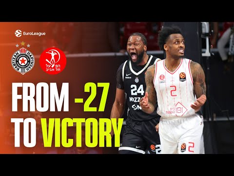 From 27 down, THE COMEBACK that took overtime to end | Partizan vs Hapoel | FINAL MINUTES