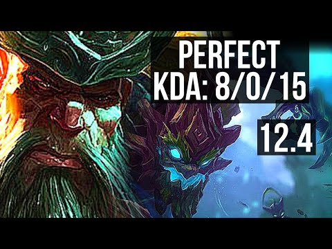 GP vs MAOKAI (TOP) | 8/0/15, Legendary, 400+ games | KR Diamond | 12.4