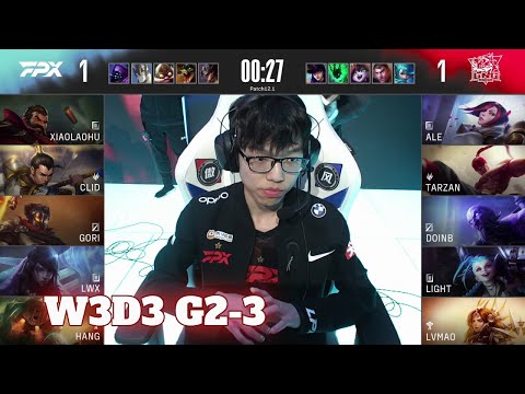 LNG vs FPX - Game 3 | Week 3 Day 3 LPL Spring 2022 | LNG Gaming vs FunPlus Phoenix G3