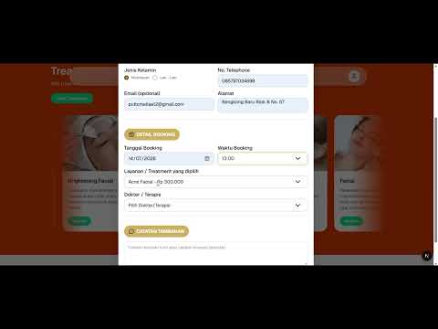 Sistem Manajemen Klinik Kecantikan dan Booking Treatment Berbasis Web