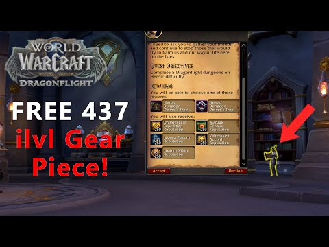 How to get a FREE 437 ilvl Gear Piece in WoW | Dragonflight Patch 10.1