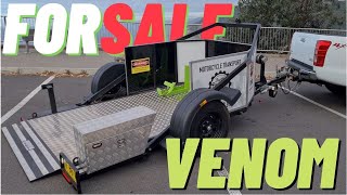 SOLD...my VENOM Ground Loading Motorcycle Trailer for sale