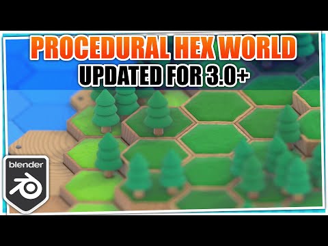 Procedurally Generated Hex Worlds with Geometry Nodes [In Blender 3.0+]