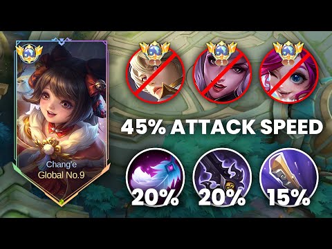 CHANG'E FULL ATTACK SPEED BUILD DAMAGE BROKEN !! CHANG'E BEST BUILD 2025 !! E785 - MLBB