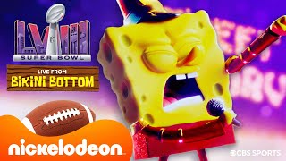 SpongeBob Super Bowl LVIII &quot;Sweet Victory&quot; Performance in Bikini Bottom! | Nickelodeon