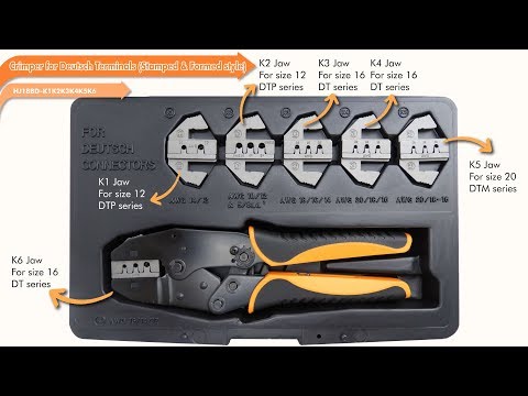 How to crimp for DTP DT DTM Deutsch Terminals-Stamped & Formed style